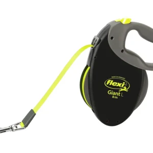 Flexi Neon Giant Gurt L: 8 m schwarz/neongelb Schnäppchen
